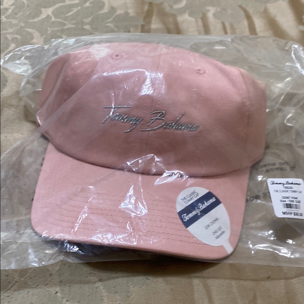 Tommy Bahama Light Pink Cap with Embroidered Logo